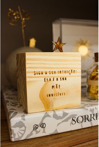 Cubo Decorativo Siga A Sua Intuicao Mercatto -5-